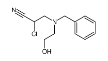 3-(benzyl(2-hydroxyethyl)amino)-2-chloro-propanenitrile Structure