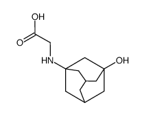 N-acetic acid-1-amino-3-adamantanol structure