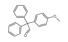 2,2-diphenyl-2-(p-methoxyphenyl)acetaldehyde Structure