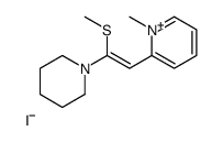 1-methyl-2-(2-methylsulfanyl-2-piperidin-1-ylethenyl)pyridin-1-ium,iodide结构式