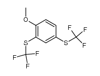 2,4-bis(trifluoromethylthio)anisole Structure