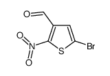 5-溴-2-硝基噻吩-3-甲醛结构式