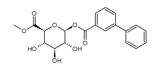 methyl 1-O-(m-phenyl)benzoyl-β-D-glucopyranuronate Structure