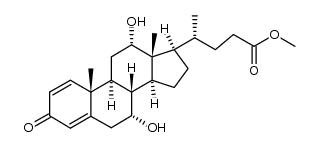 methyl 3-oxo-7α,12α-dihydroxy-1,4-choladienate结构式