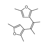 2,3-bis(2,5-dimethyl-3-furyl)-2-butene Structure