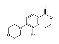 ethyl 3-bromo-4-morpholin-4-ylbenzoate Structure