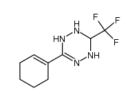 6-(cyclohex-1-en-1-yl)-3-(trifluoromethyl)-1,2,3,4-tetrahydro-1,2,4,5-tetrazine结构式