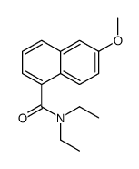 N,N-diethyl-6-methoxynaphthalene-1-carboxamide结构式