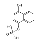 phosphoric acid mono-(4-hydroxy-[1]naphthyl ester) Structure