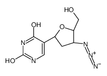 5-[(2R,4S,5S)-4-azido-5-(hydroxymethyl)oxolan-2-yl]-1H-pyrimidine-2,4-dione结构式