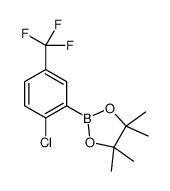 2-氯-5-(三氟甲基)苯硼酸频呢醇酯结构式