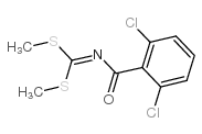 METHYL N-(2,6-DICHLOROBENZOYL)-(METHYLTHIO)METHANIMIDOTHIOATE结构式