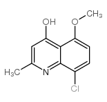 8-氯-5-甲氧基-2-甲基-4-喹啉结构式
