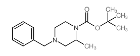 1-苄基-4-boc-哌嗪结构式