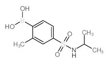 4-(N-异丙基磺酰基)-2-甲基苯硼酸结构式