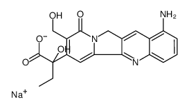 sodium,2-[1-amino-8-(hydroxymethyl)-9-oxo-11H-indolizino[1,2-b]quinolin-7-yl]-2-hydroxybutanoate Structure