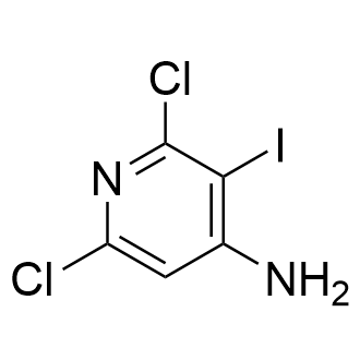 2,6-二氯-3-碘吡啶-4-胺结构式