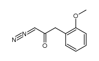 3-(2-anisyl)-α-diazo-2-propanone Structure
