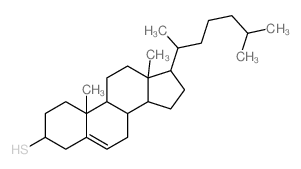 Cholest-5-ene-3-thiol,(3b)- structure