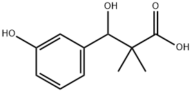 3-hydroxy-3-(3-hydroxyphenyl)-2,2-dimethylpropanoic acid结构式