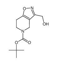 叔-丁基 3-(羟甲基)-6,7-二氢异噻唑并[4,5-c]吡啶-5(4H)-甲酸基酯结构式
