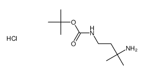 tert-Butyl (3-amino-3-methylbutyl)carbamate hydrochloride结构式