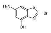 6-Amino-2-bromo-1,3-benzothiazol-4-ol Structure