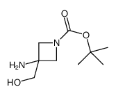 3-氨基-3-(羟基甲基)氮杂环丁烷-1-羧酸叔丁酯结构式