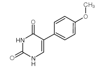 5-(4-甲氧基-苯基)-1H-嘧啶-2,4-二酮结构式