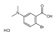 2-Bromo-5-(dimethylamino)benzoic acid hydrochloride Structure