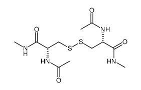 N,N'-diacetyl-L-cystine bismethylamide Structure
