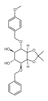 (+/-)-3-O-benzyl-1,2-O-isopropylidene-6-O-p-methoxybenzyl-myo-inositol结构式