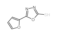 5-(2-呋喃基)-1,3,4-二唑-2-硫醇结构式