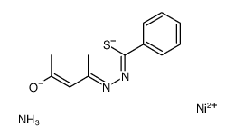 azane,nickel(2+),(NE,Z)-N-[(Z)-4-oxidopent-3-en-2-ylidene]benzenecarbohydrazonothioate Structure