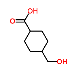 4-(羟甲基)环己甲酸 (顺反异构体混和物)结构式