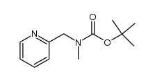 2-[[N-(tert-butyloxycarbonyl)-N-methylamino]methyl]pyridine结构式