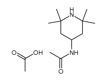 4-acetylamino-2,2,6,6-tetramethyl-1-piperidinium acetate Structure