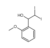 2,2-diiodo-1-(2-methoxyphenyl)ethanol Structure