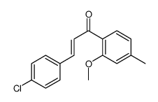 3-(4-chlorophenyl)-1-(2-methoxy-4-methylphenyl)prop-2-en-1-one结构式