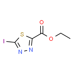 5-碘-1,3,4-噻二唑-2-羧酸乙酯结构式