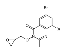 6,8-dibromo-2-methyl-3-(oxiran-2-ylmethoxy)quinazolin-4-one Structure