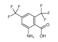 2-amino-4,6-bis(trifluoromethyl)benzoic acid结构式