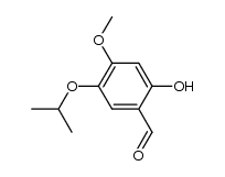2-hydroxy-5-isopropoxy-4-methoxybenzaldehyde结构式
