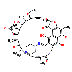 25-Deacetyl-23-acetyl Rifampicin structure