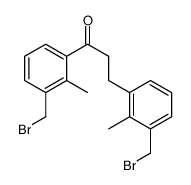 1,3-bis[3-(bromomethyl)-2-methylphenyl]propan-1-one Structure