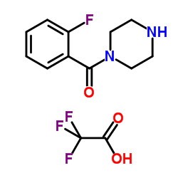 (2-Fluorophenyl)(1-piperazinyl)methanone trifluoroacetate (1:1) Structure