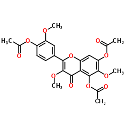 三乙酸棕鳞矢车菊黄酮素酯结构式