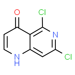 5,7-Dichloro-1,6-naphthyridin-4-ol Structure
