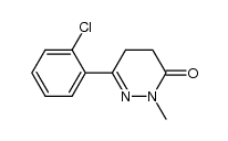 6-(2-chlorophenyl)-2-methyl-4,5-dihydropyridazin-3(2H)-one结构式