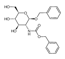 B-BENZYL-N-CBZ-D-GLUCOSAMINIDECRYSTALLIN E Structure